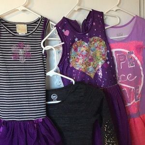 Bundle of four girls dresses size 8